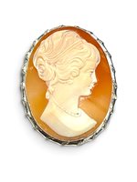 Spilla Mandile 1922 Donna Cammei  in Argento Conchiglia 2MSPCM35.4.26